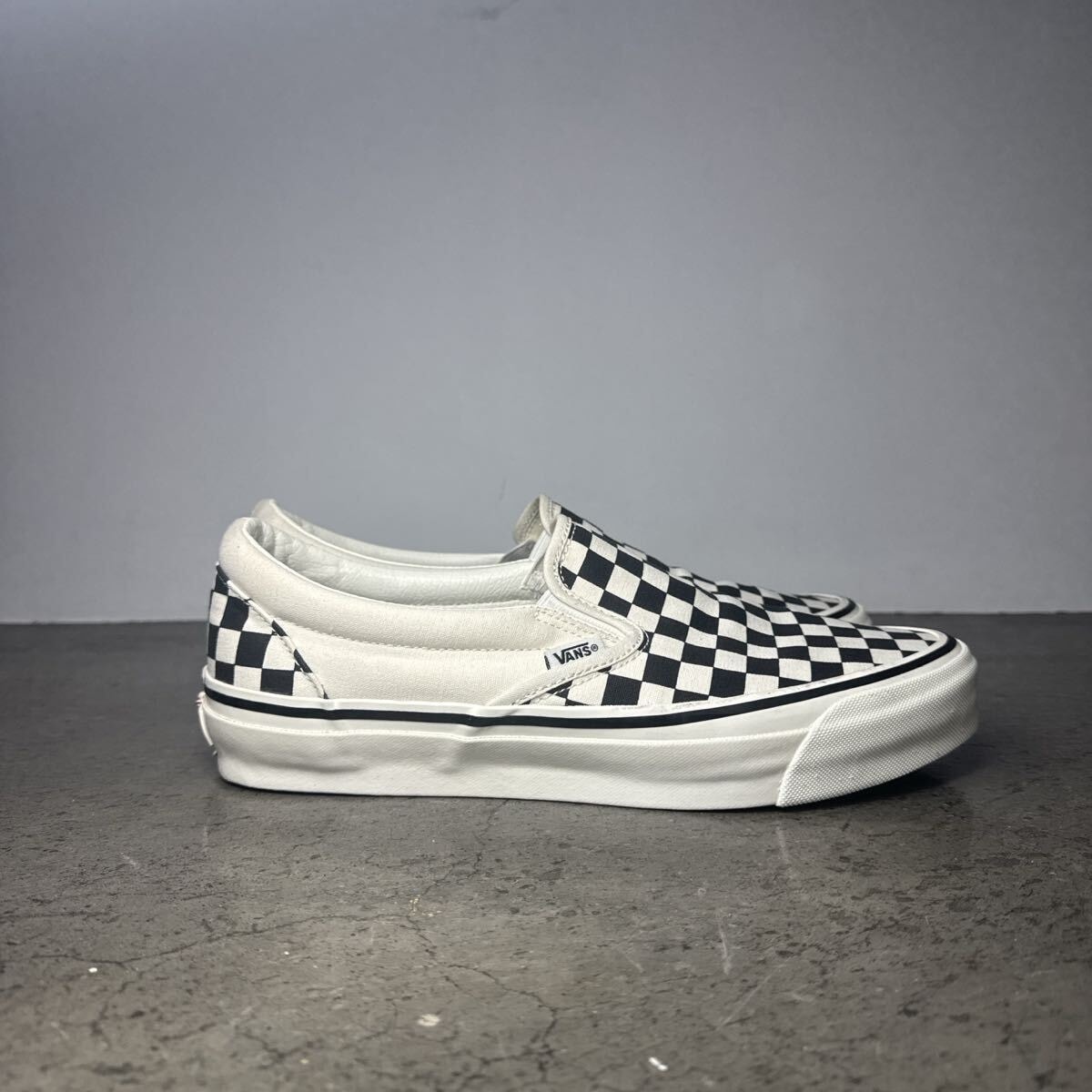 A (未使用に近い)】VANS バンズ OTW slip on スリッポン チェッカー