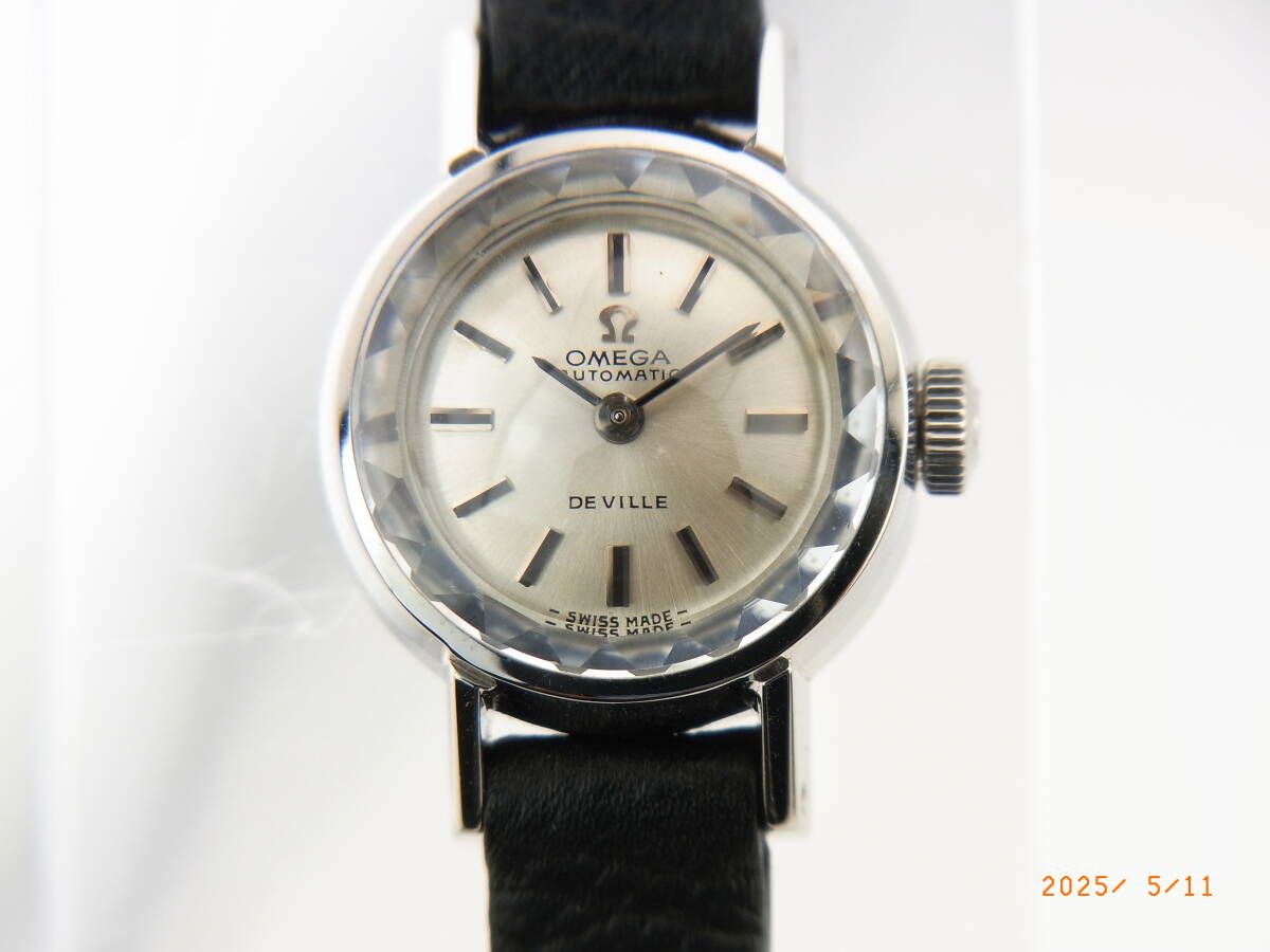OH/ポリッシュ済）Omega　De.Ville　オメガ　デ・ビル　レディース　自動巻　551.038　Cal661　新品ベルト