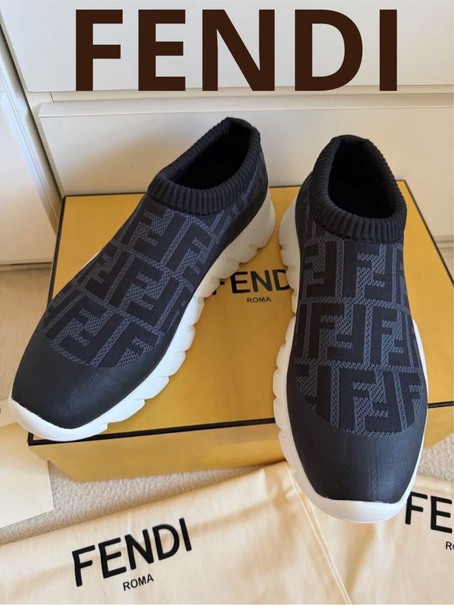 フェンディ ウィメンズ フィーロ レザー フラットバレエシューズ