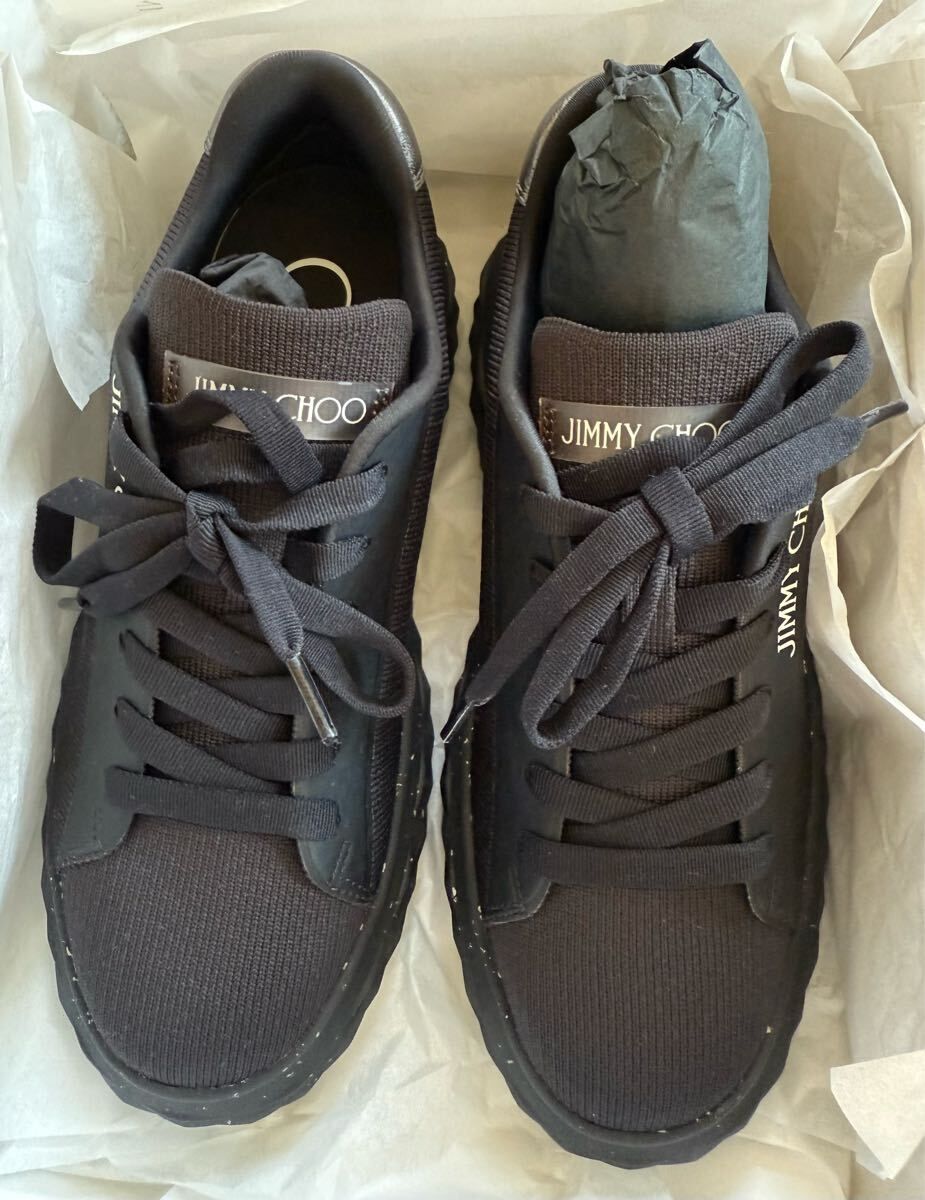 ジミーチュウ　スニーカー　ブラック　黒　サイズ36 DIAMOND LIGHT MAXI/F | 36RXN 242V BLACK/BLACKRESPONSIBLE NAPPA W/FLECKED SOLE