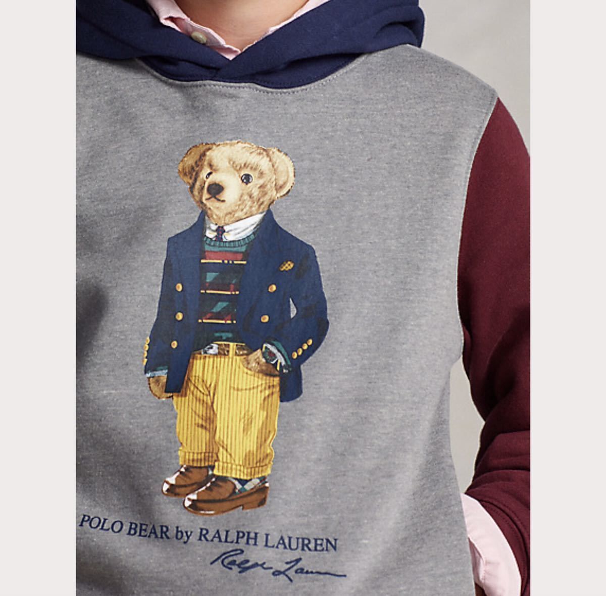 新品 POLO ポロ ラルフローレン ポロベアー パーカー プルオーバー 裏起毛 ゴルフ 日本未入荷 プレゼント グレー 正規品 ブランド 男女兼用
