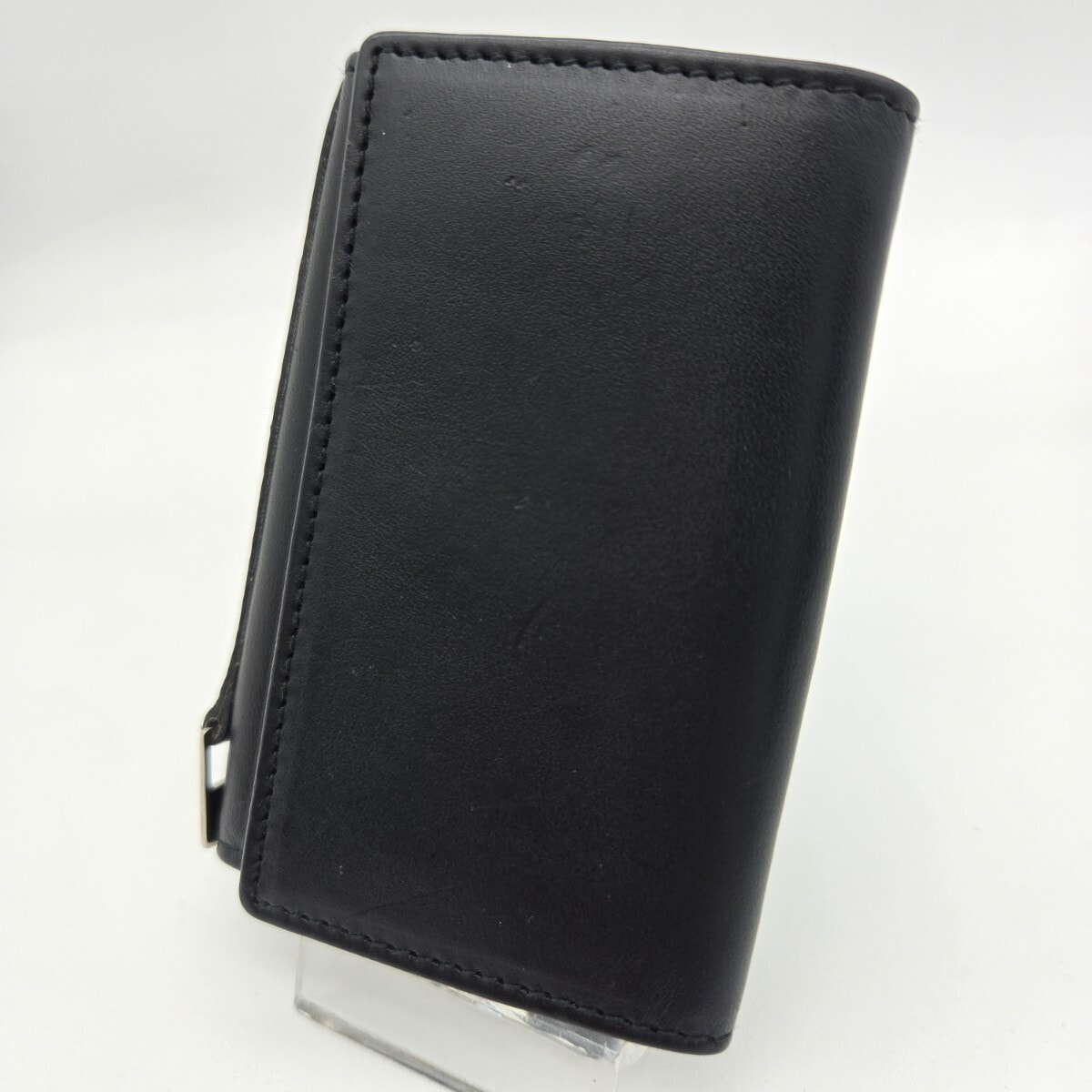 GUCCI グッチ キーケース 6連 シンプル レザー ブラック 黒 メンズ