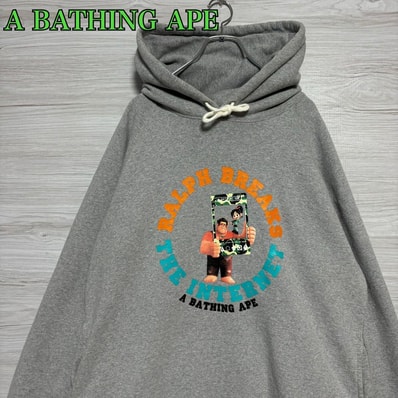 C (やや傷や汚れあり)】A BATHING APE BAPE BABY MILO ZIP パーカー XL C (やや傷や汚れあり)】A BATHING APE BAPE BABY MILO ZIP パーカー XL