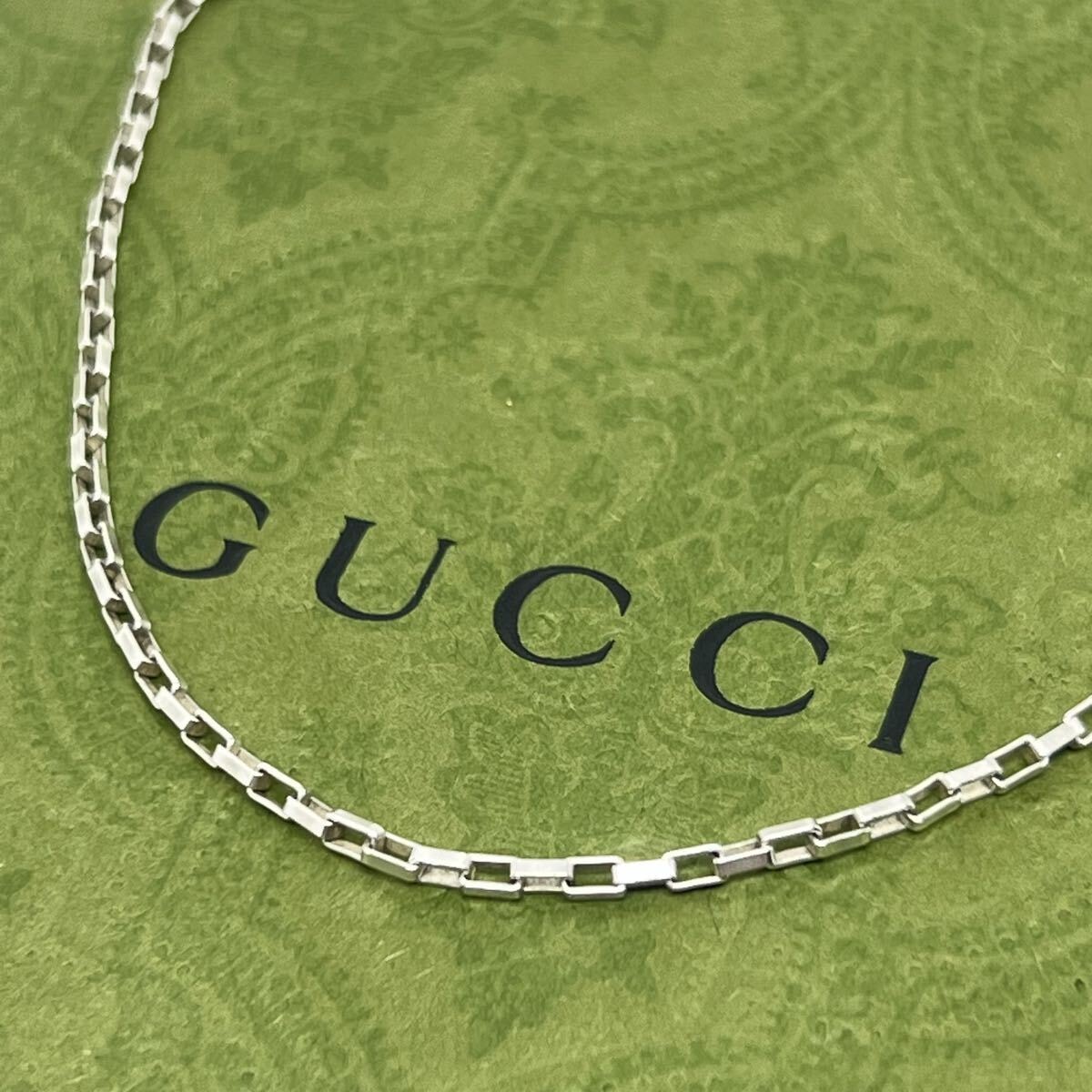 A (未使用に近い)】GUCCI ベネチアンチェーン 50cm チェーンのみ