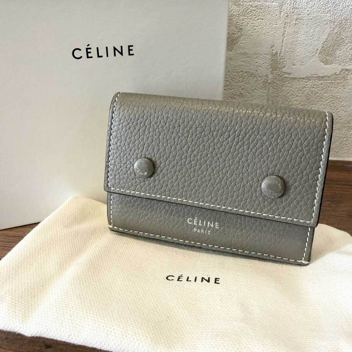 CELINE 三つ折り財布 ミニ財布 ウォレット セリーヌ フォールデッド
