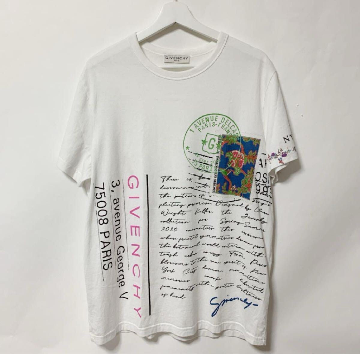 GIVENCHY ジバンシー 半袖 クルーネック コットン Tシャツ 中古