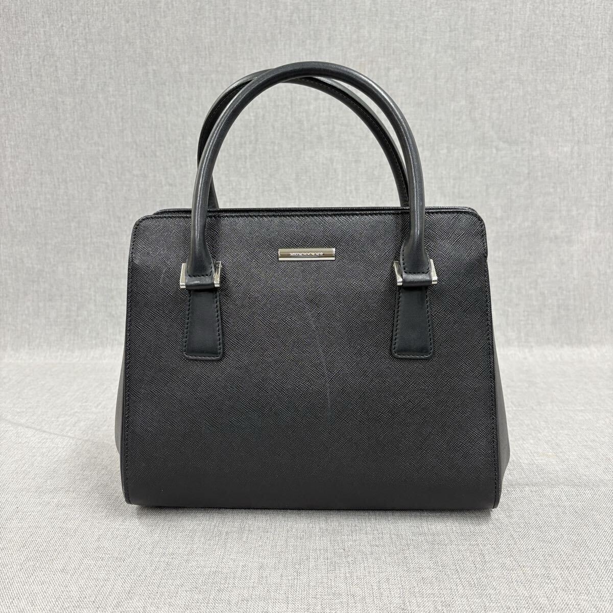 BURBERRY バーバリー ノバチェック レザー ハンドバッグ ブラック