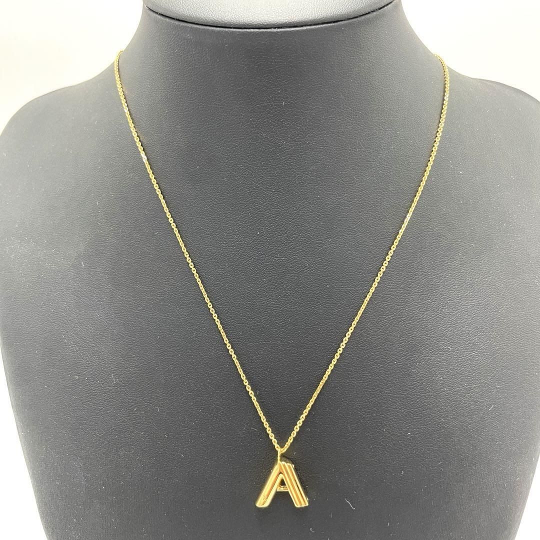 No.335 超人気【超美品】LOUIS VUITTON ルイヴィトン イニシャルA ネックレス M61056 LV＆ME ゴールド アクセサリー アルファベット