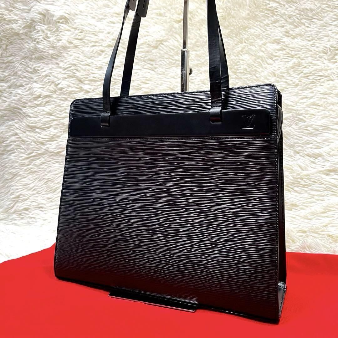 【美品】LOUIS VUITTON ルイ ヴィトン クロワゼットPM ノワール エピ M52492 ハンドバッグ トートバッグ メンズ レディース ブラック 黒