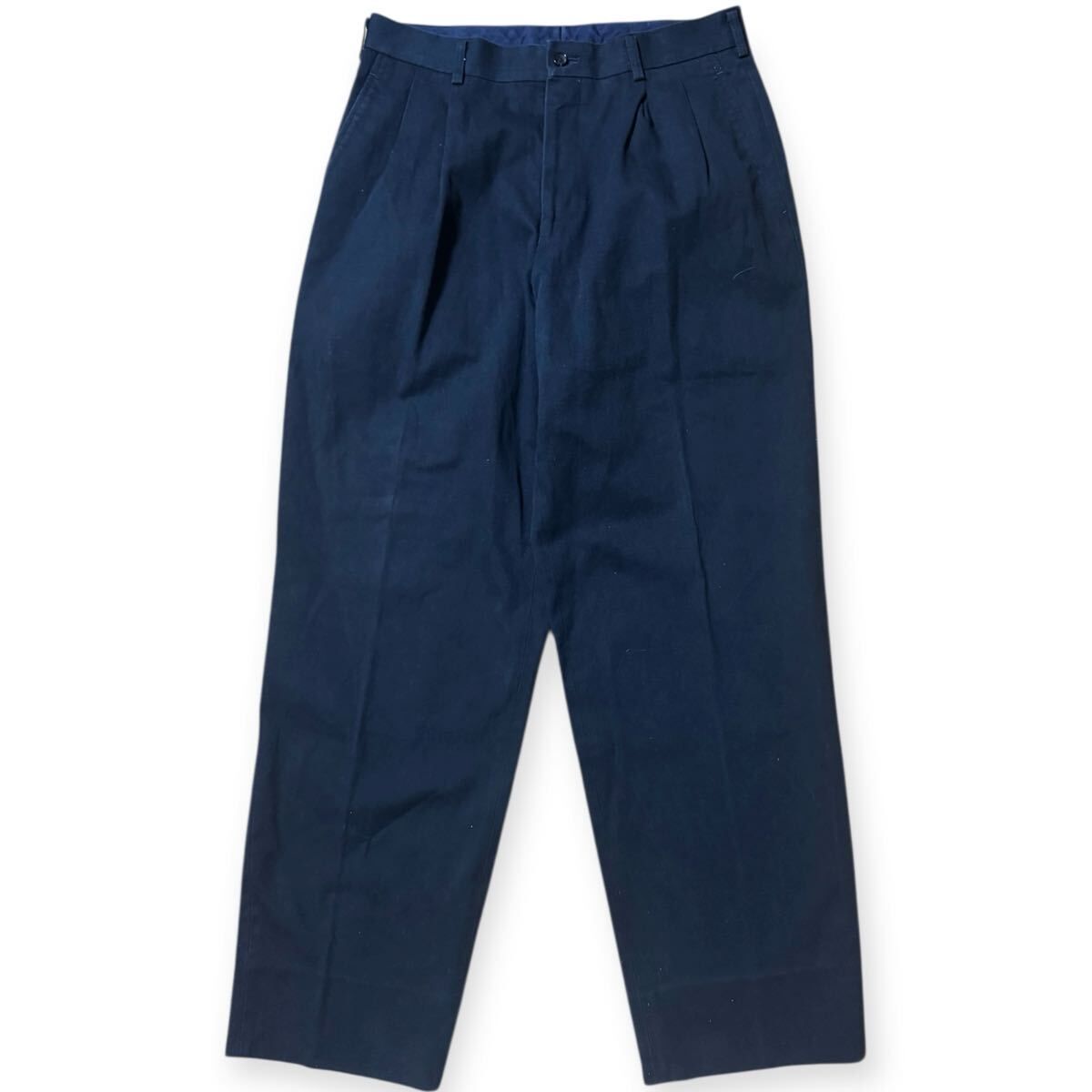 【田中オム/AD2003】COMME des GARCONS HOMME ギャルソン アーカイブ 製品洗い加工 2タック テーラードパンツ Lサイズ コットン