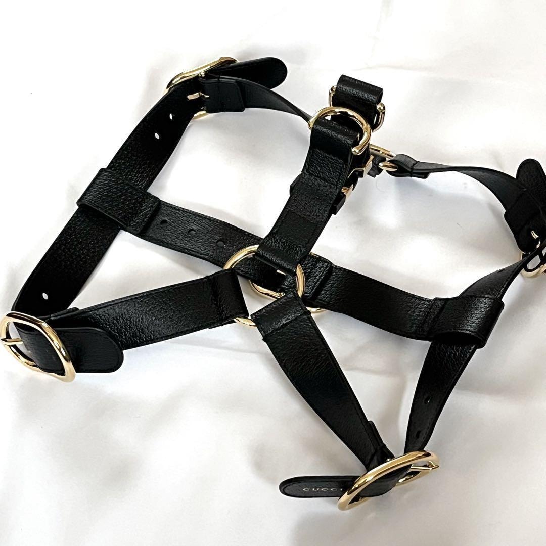 B (目立った傷や汚れなし)】【美品】GUCCI グッチ ペット 犬 ハーネス