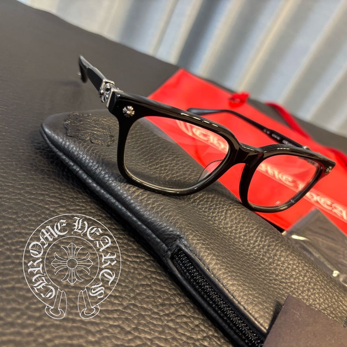 CHROMEHEARTS クロムハーツ COX UCKER WARRANTY原本付属 CHROME HEARTS梅田 購入 シリアルナンバー入り 眼鏡 メガネ サングラス