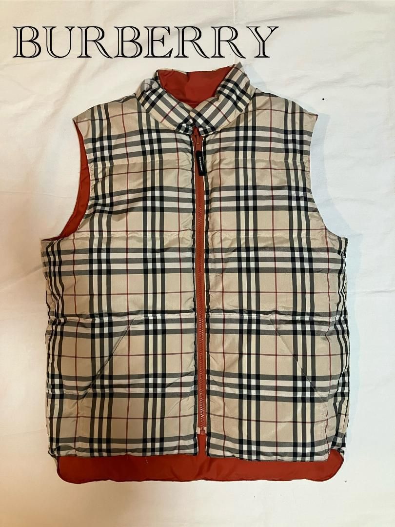 BURBERRY ノバチェック リバーシブル ナイロン ダウンベスト