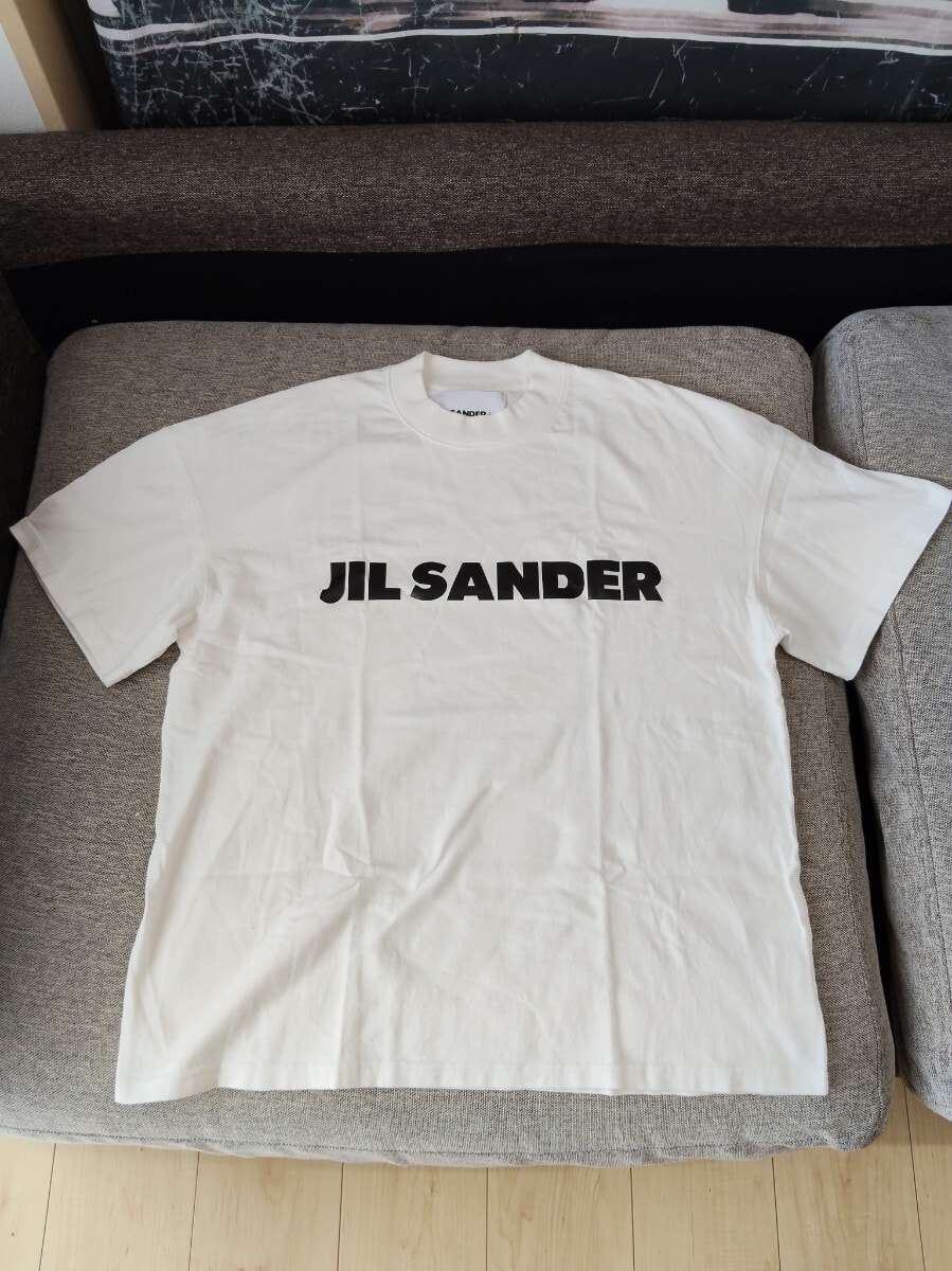 ジル サンダー ロゴ プリント コットン ジャージー Tシャツ 