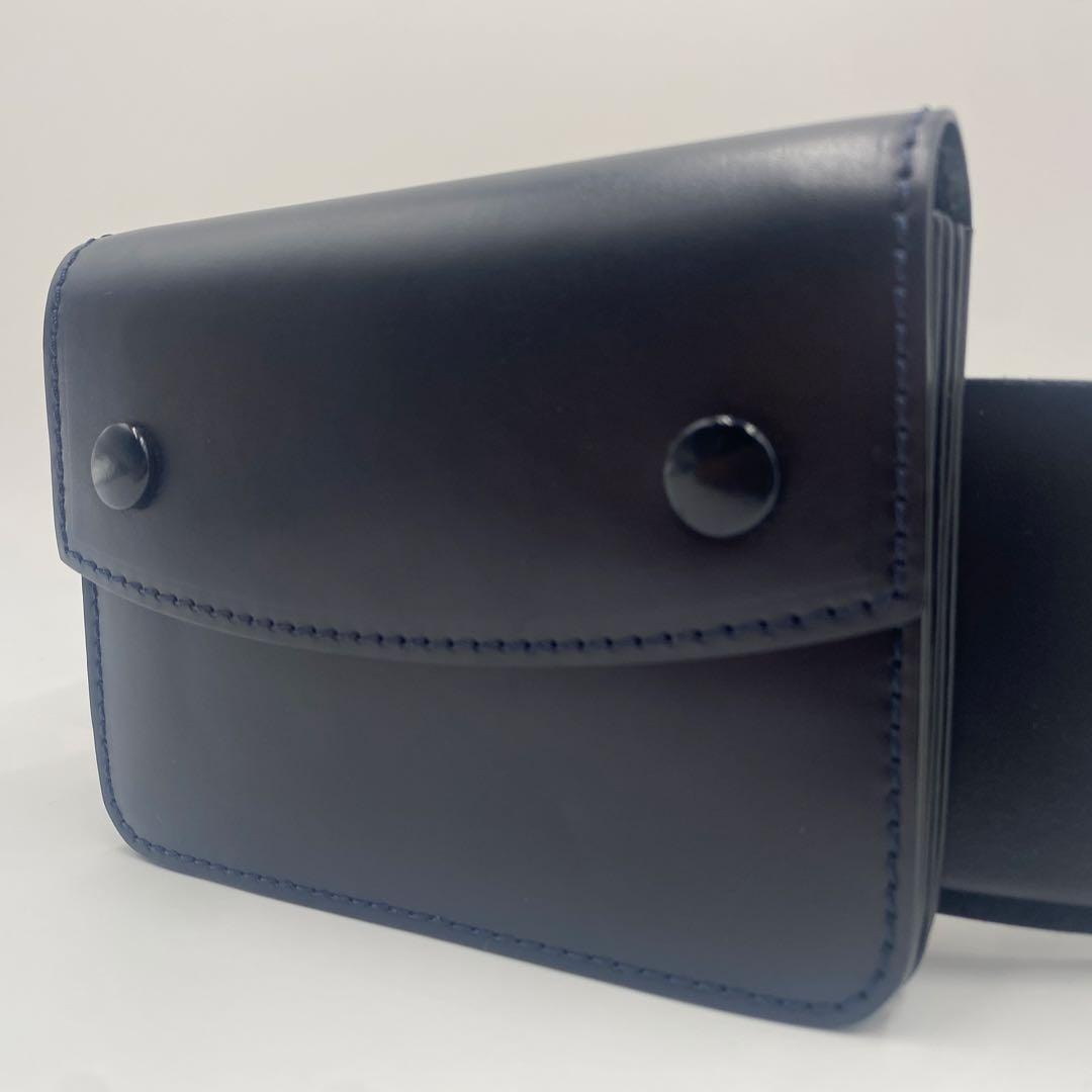 Maison Margiela メゾンマルジェラ MM11 ベルト ウエストバッグ ポーチ ヒップバッグ 斜め掛け ショルダー レザー 本革 ブラック 黒 メンズ