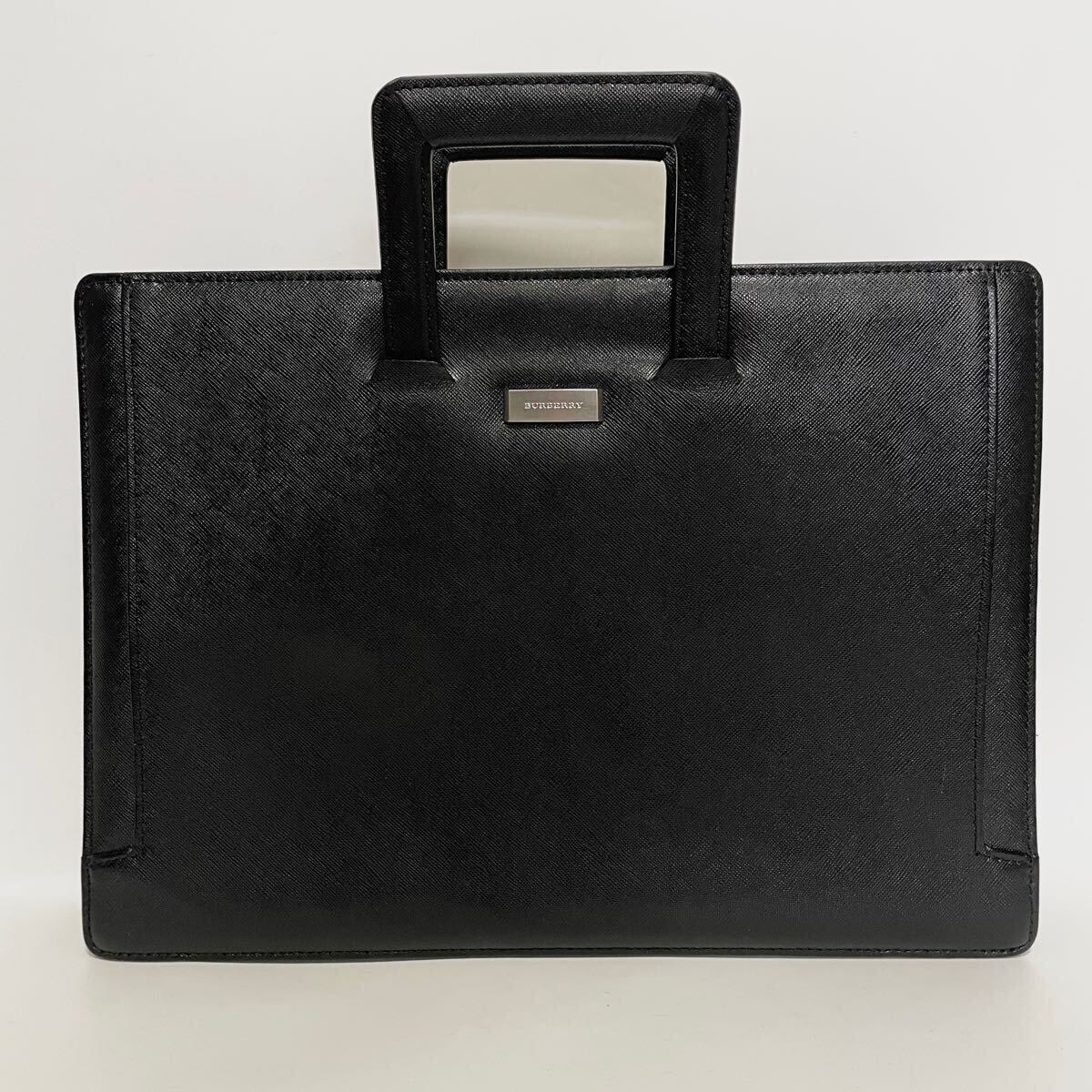 【Burberry】バーバリーレザー ブラック ブリーフケース BURBERRY】バーバリー『レザー ブリーフケース』メンズ ビジネス