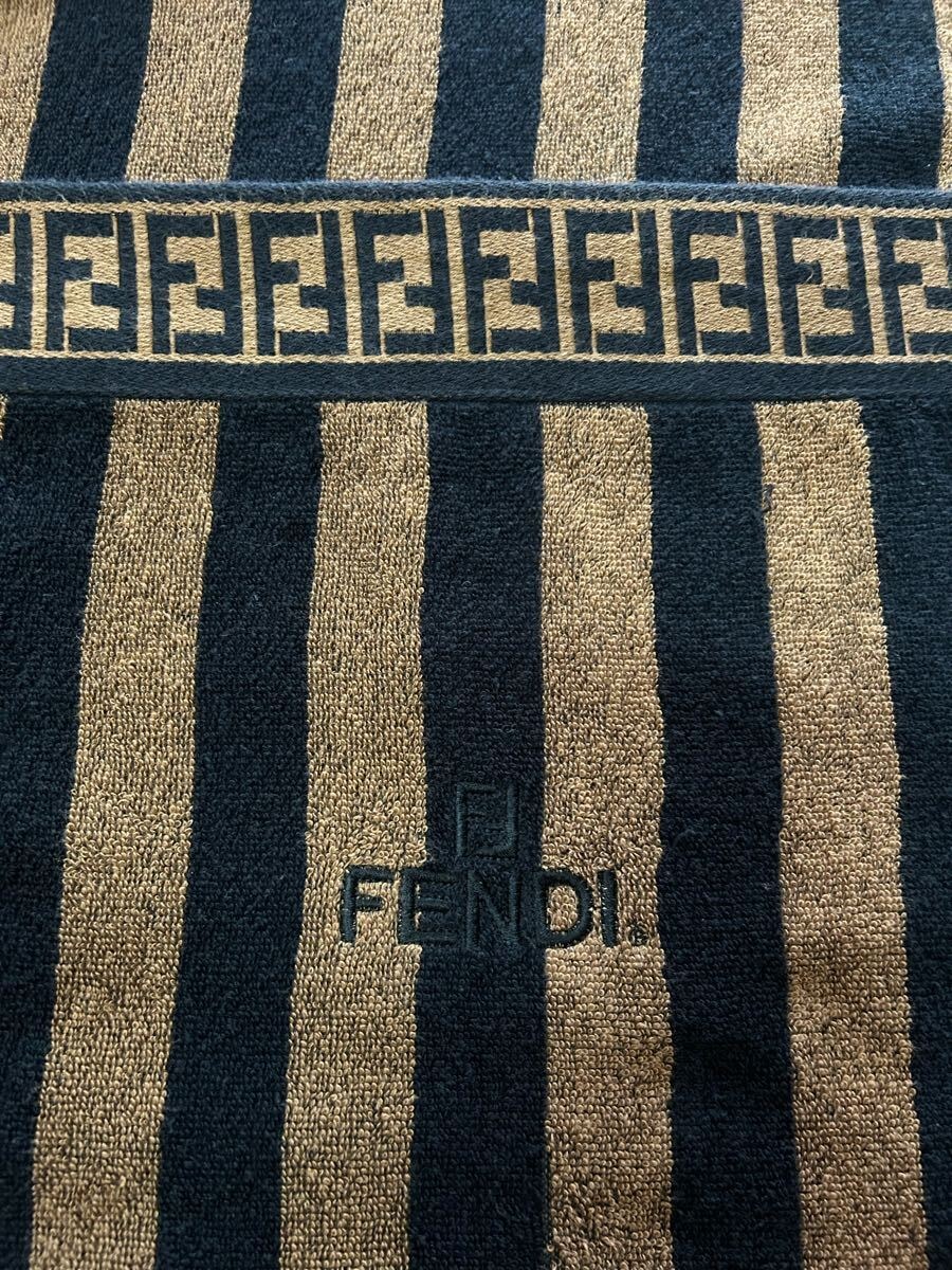 未使用に近い】一度洗濯 中古 FENDI フェンディ タオルケット