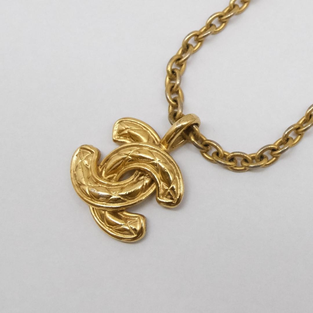 シャネル ココマーク マトラッセ ネックレス GP 3858 CHANEL