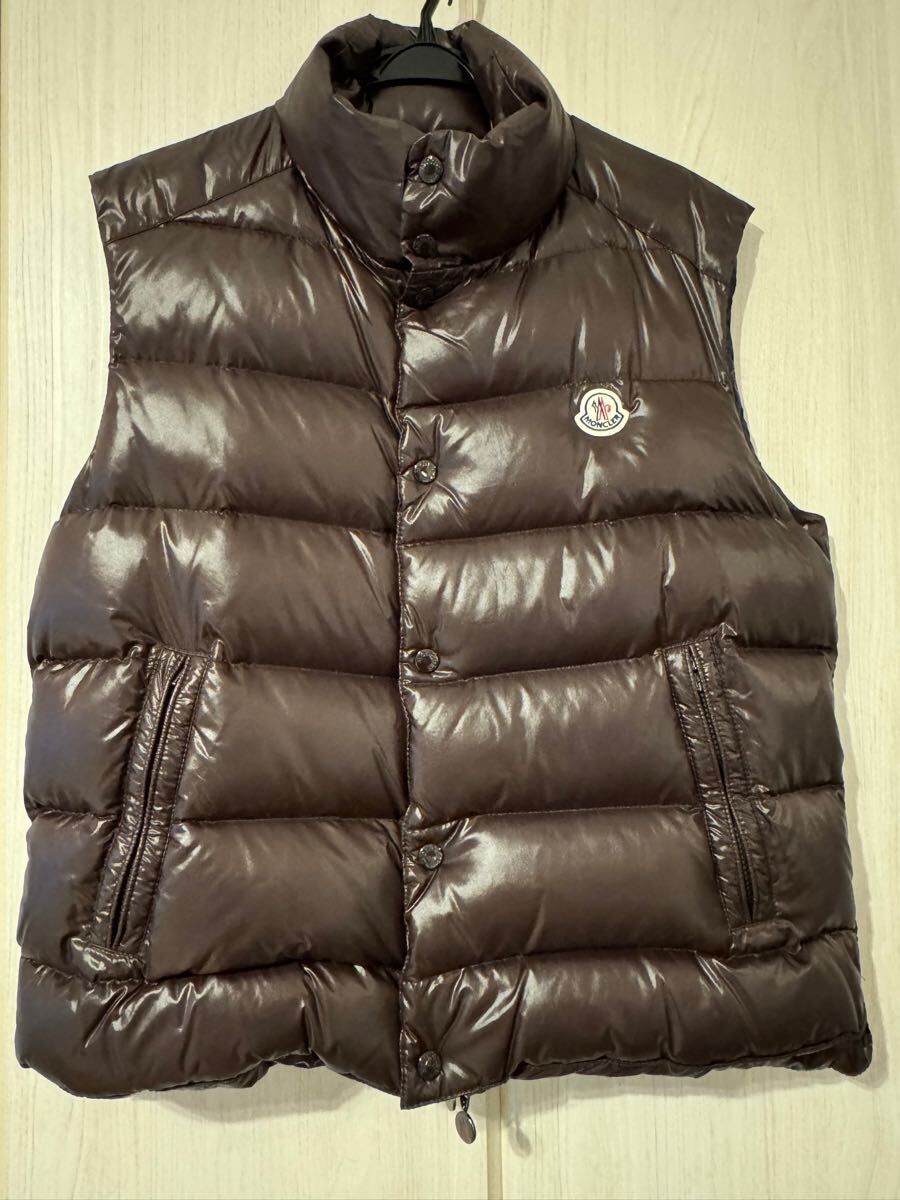MONCLER モンクレール ダウンベストTIB GILET 茶 ブラウン メンズ ダウンジャケット モンクレー 3サイズ 