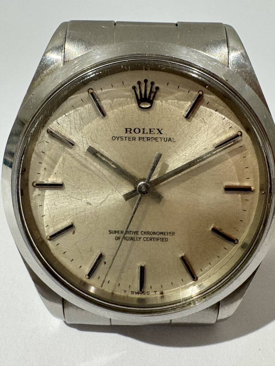 大幅値下げ★ロレックス ROLEX オイスターパーペチュアル 1002 SS 自動巻き 1972年 ヴィンテージ メンズ 腕時計 コマ有 稼働品