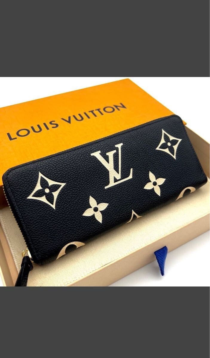 LOUIS VUITTON ルイヴィトン モノグラム アンプラント クレマンス バイカラー ブラック（黒、ノワール） 長財布