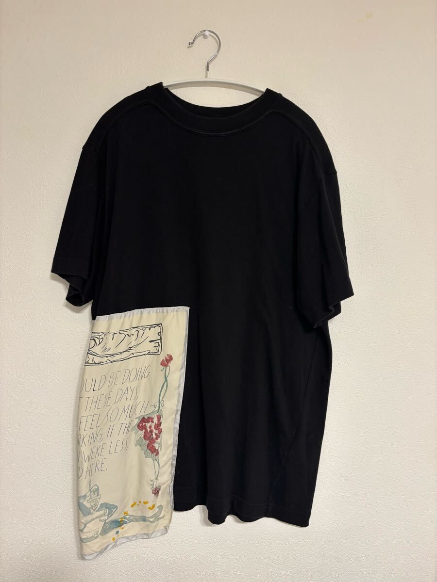 Dior×RAYMOND PETTIBON19AW「Crew Neck Short Sleeve Tee With Silk Patch」 ブラック サイズ：L