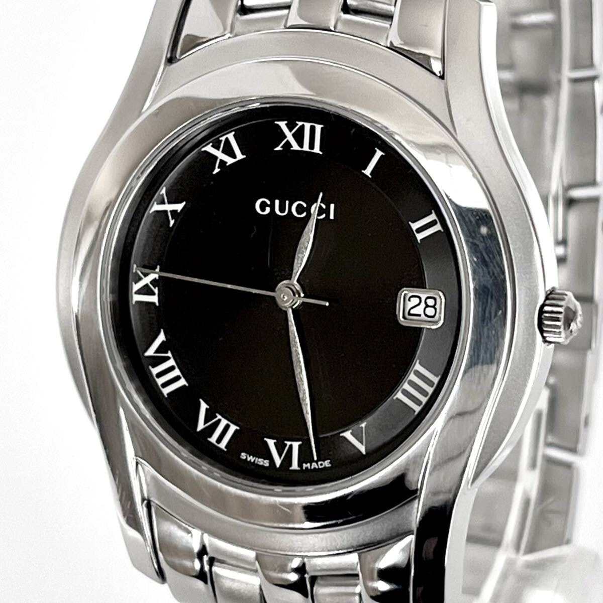 B (目立った傷や汚れなし)】【稼働】磨き済み グッチ GUCCI 5500M