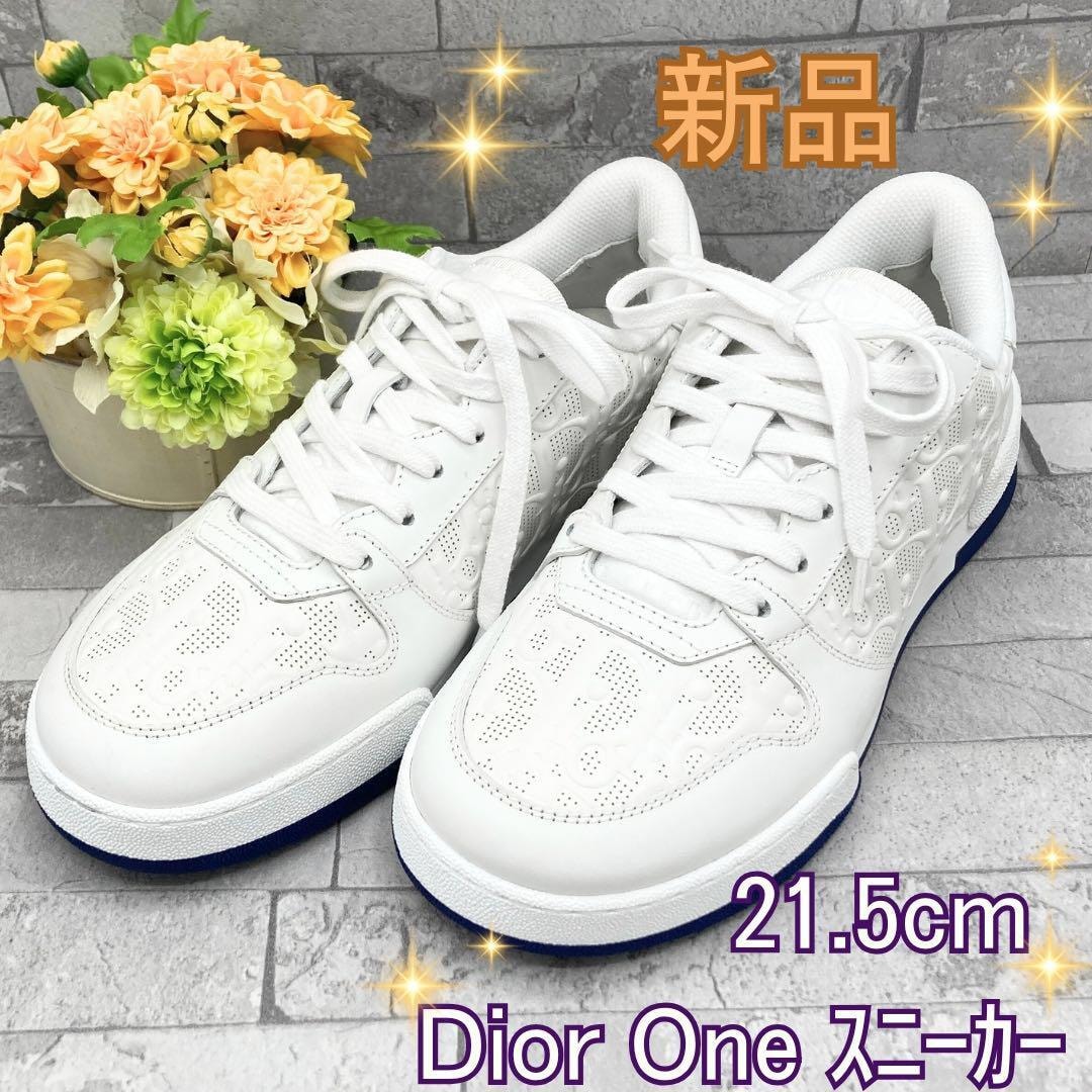 Dior One スニーカー ディオール オブリーク カーフスキン 21.5cm