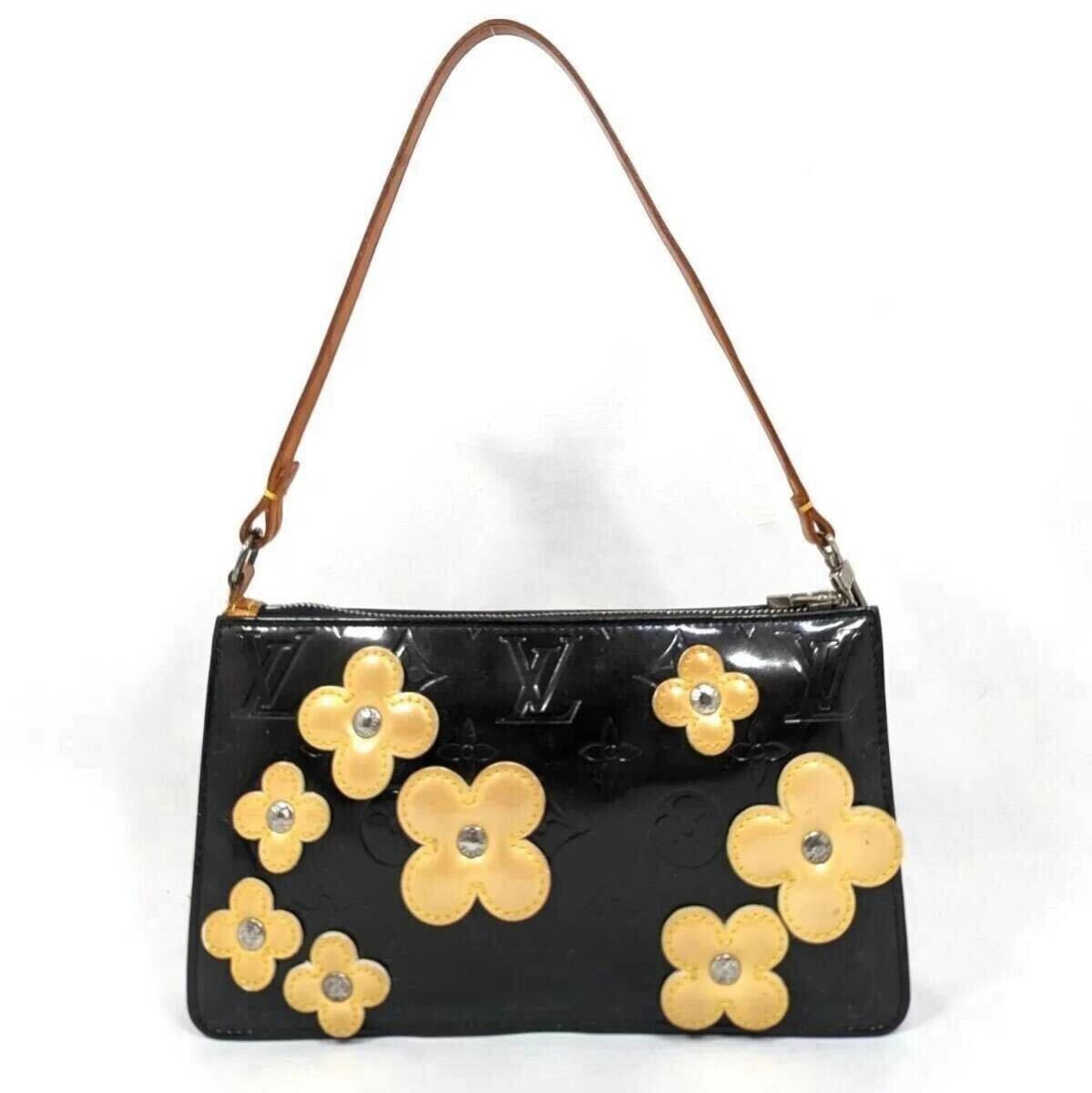 LOUIS VUITTON ルイ ヴィトン ハンドバッグ ポーチ レキシントン モノグラム ヴェルニ フラワーモチーフ M92245 レディース ヴィンテージ