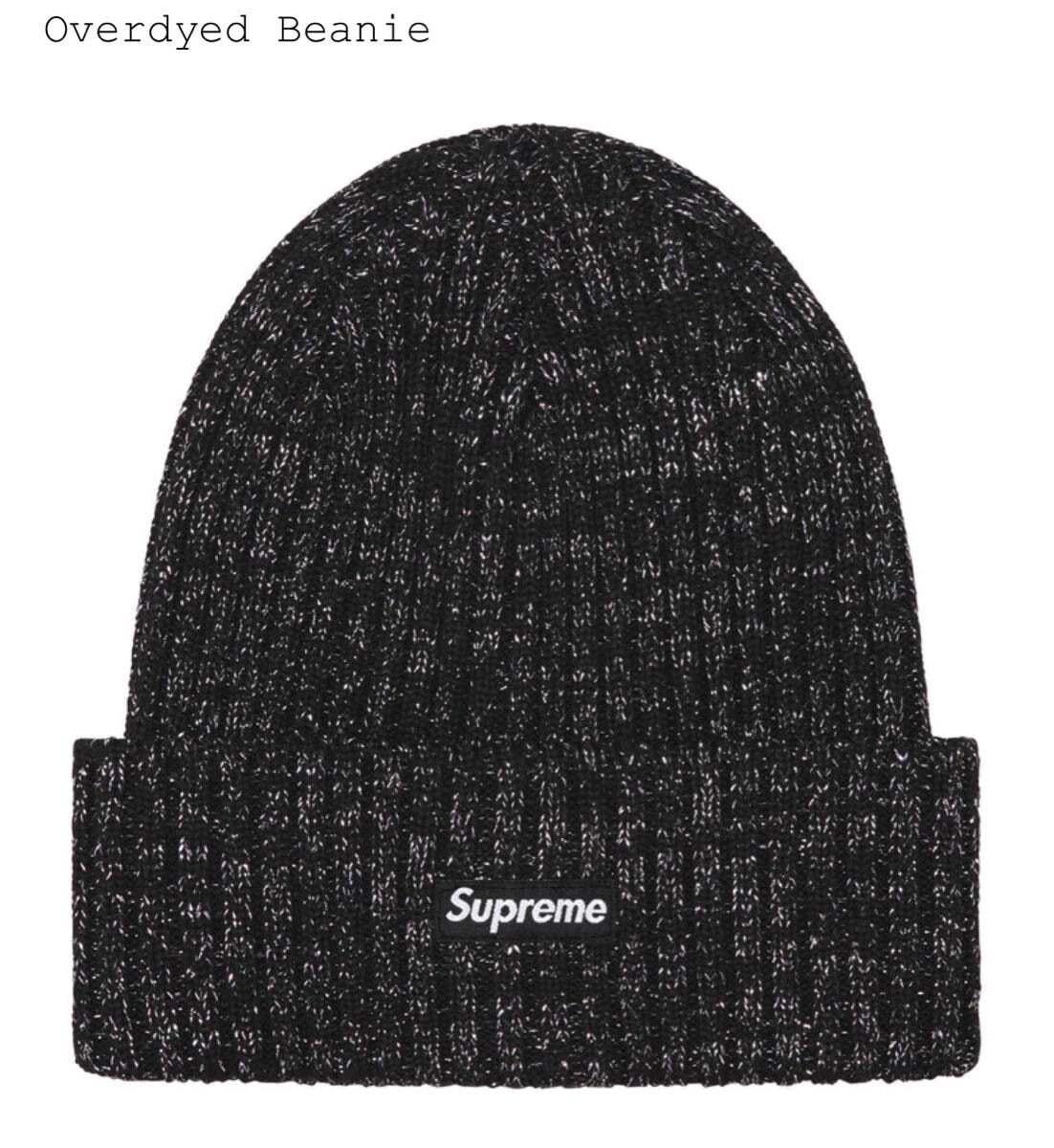 Supreme オーバーダイビーニー ブラック ネコポス送料無料☆24SS Supreme Overdyed Beanie Black