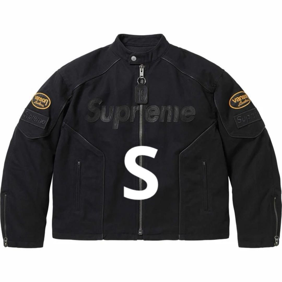 新品・未使用(ワケあり)】[S] Supreme/Vanson Leathers Cordura Cotton 