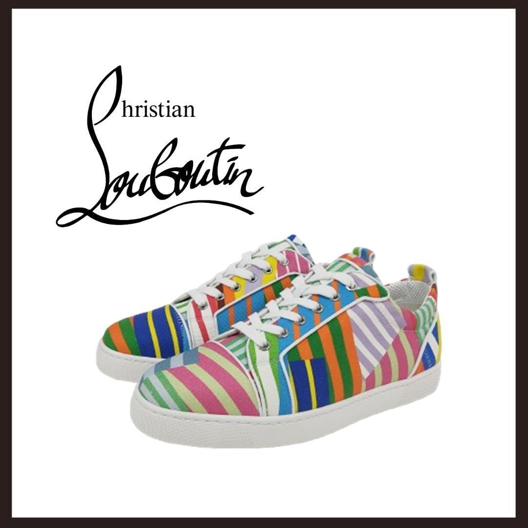 ○★新品 未使用 Christian Louboutin ルイジュニアスニーカー ホワイト 27cm相当（クリスチャンルブタン）○●