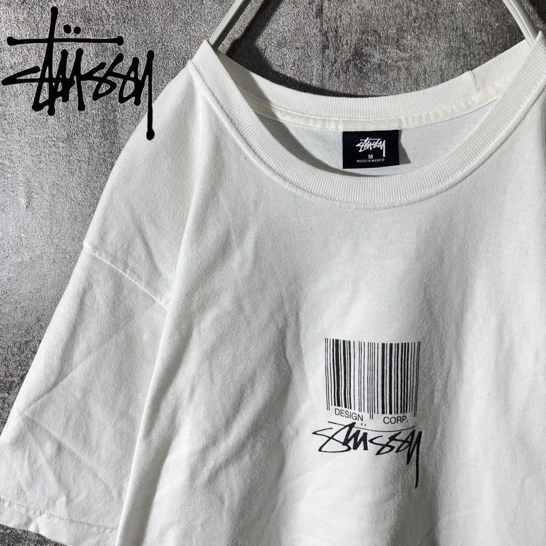 [大人気]　ステューシー　Tシャツ　プリント◎　ステューシー　バーコード　レア◎