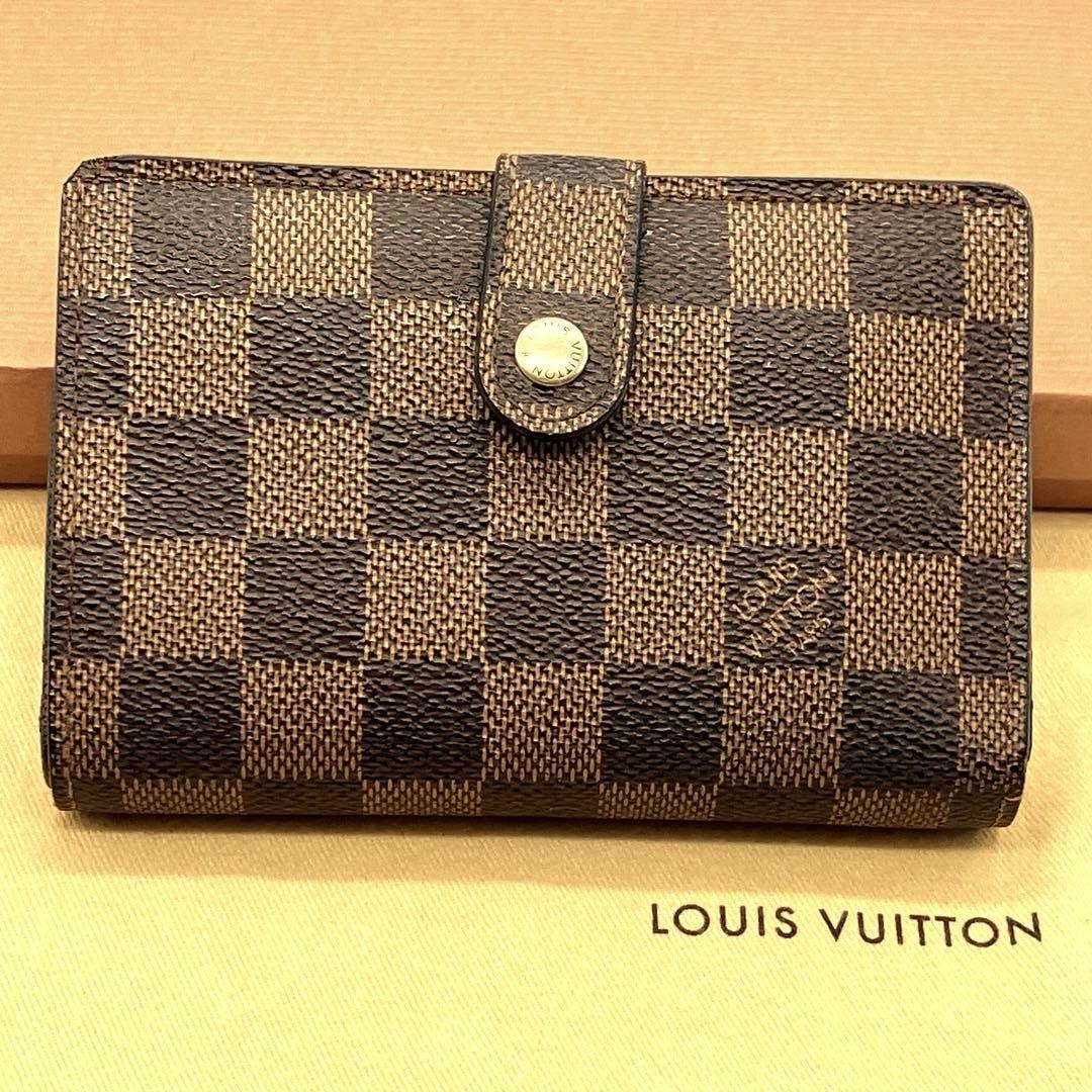 LOUIS VUITTON ポルトモネ　ビエ　ヴィエノワ　ダミエ 楽天市場】ルイ ヴィトン LOUIS VUITTON がま口 二つ折り財布
