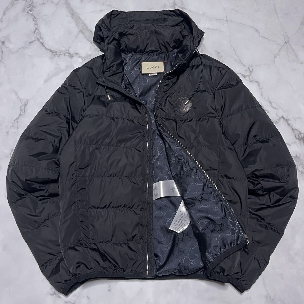 目立った傷や汚れなし】グッチ GUCCI ヒステリアロゴ レザーパッチ