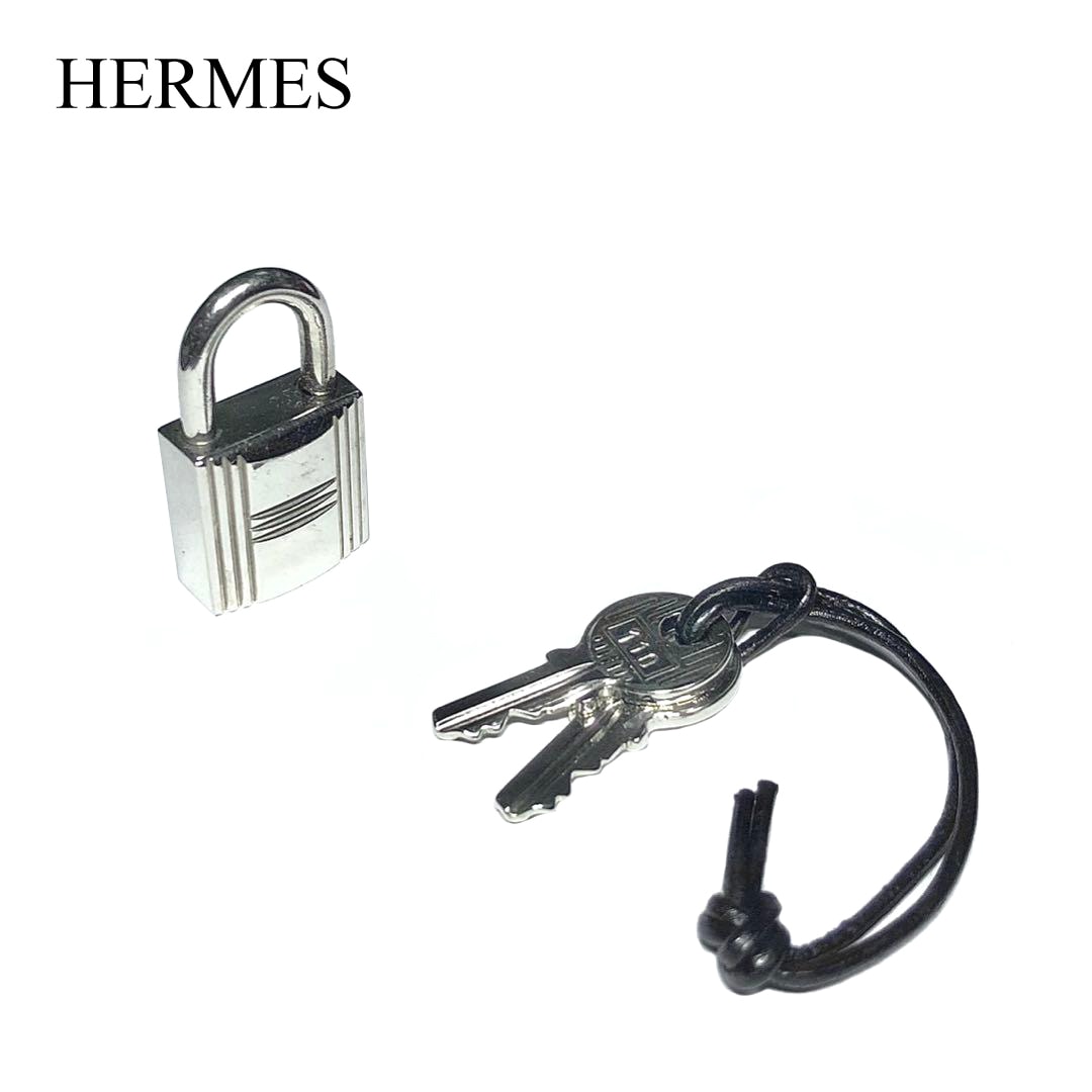 やや傷や汚れあり】エルメス 110番 純正カデナ 鍵2本付き バッグ用の