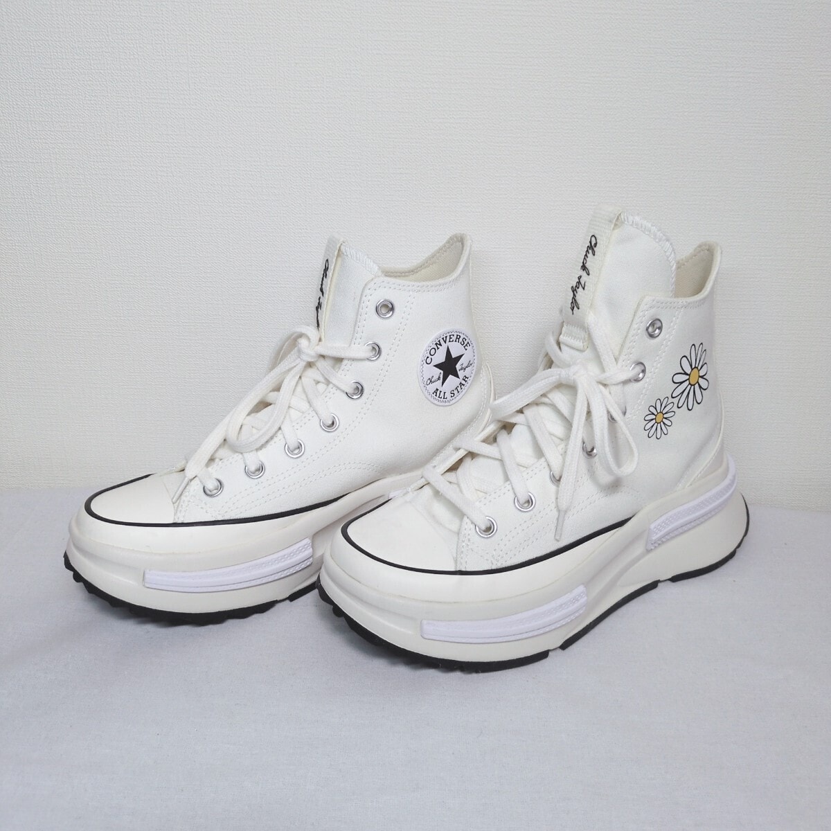 CONVERSE コンバース スニーカー ホワイト 厚底 ハイカット　超美品