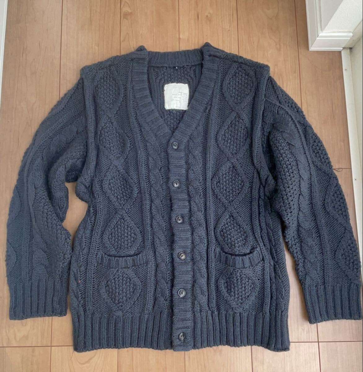 アンダーカバー undercoverエクスチェンジ ニット カーディガンLサイズ
