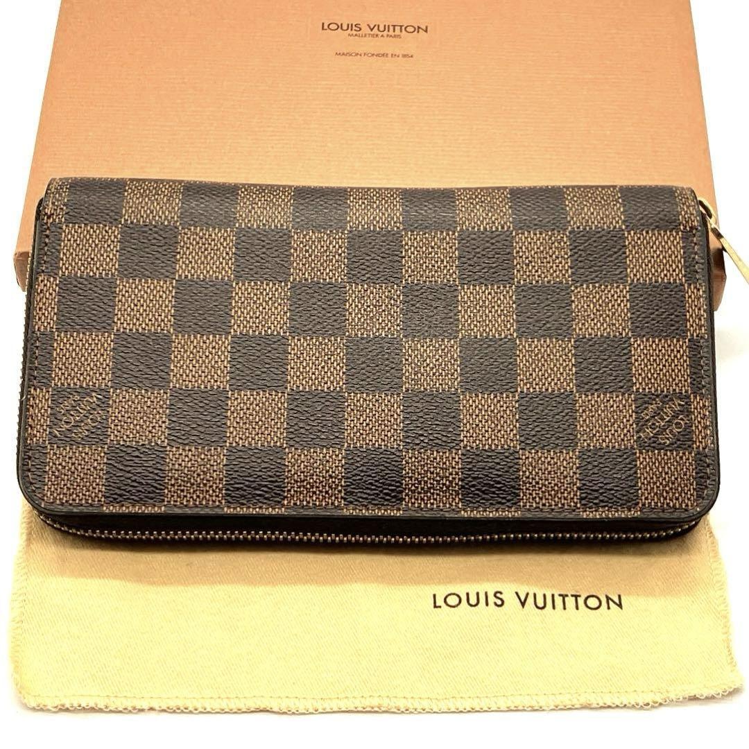 LOUIS VUITTON ダミエ ジッピーウォレット N60015 財布 美品　レディス