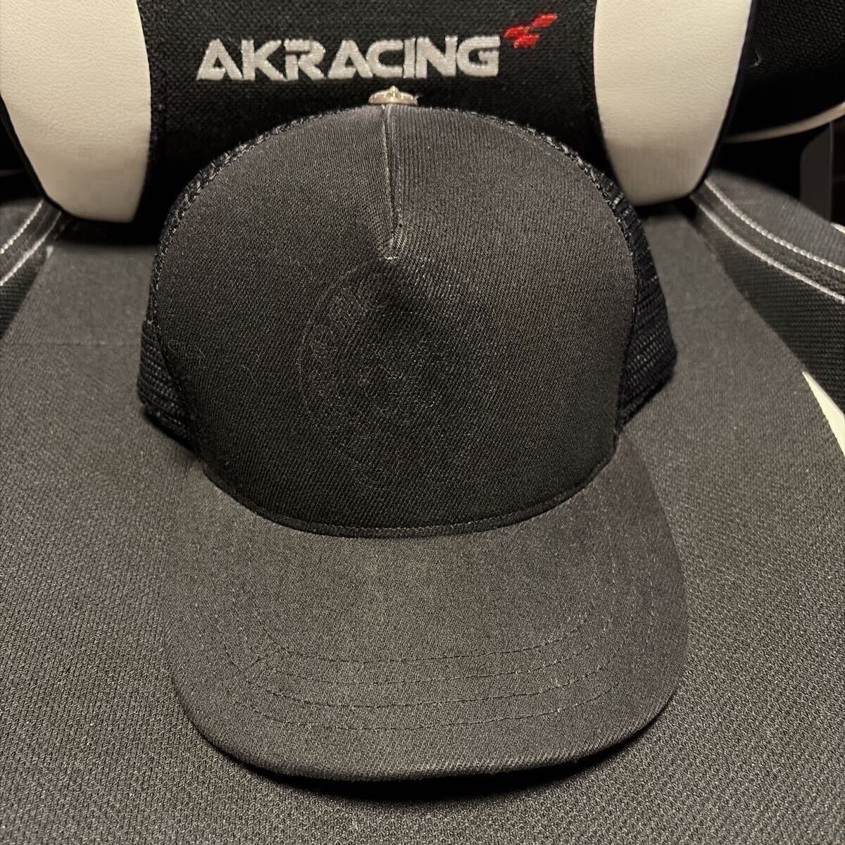 美品　国内正規品　黒　クロムハーツ　ホースシュー　フレア　キャップ メッシュ　トラッカー ブラック　帽子