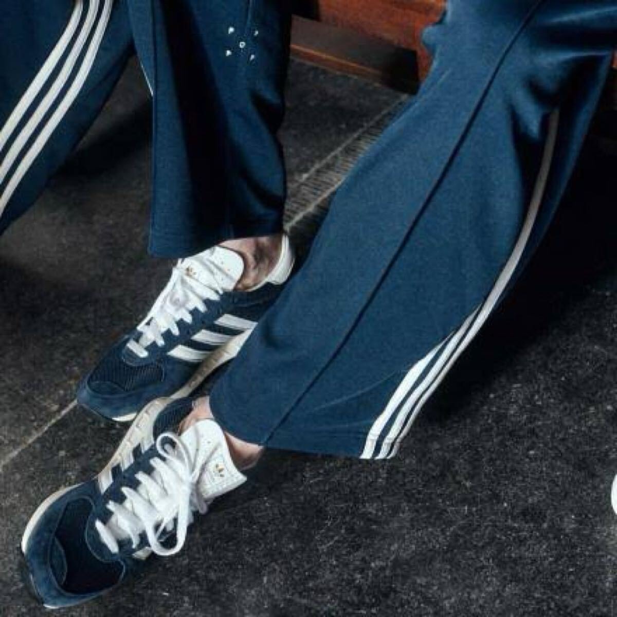 【美品　26cm】adidas POP Trading Company TRX ネイビー 26cm ポップ トレーディング カンパニー × アディダス オリジナルス ネイビー