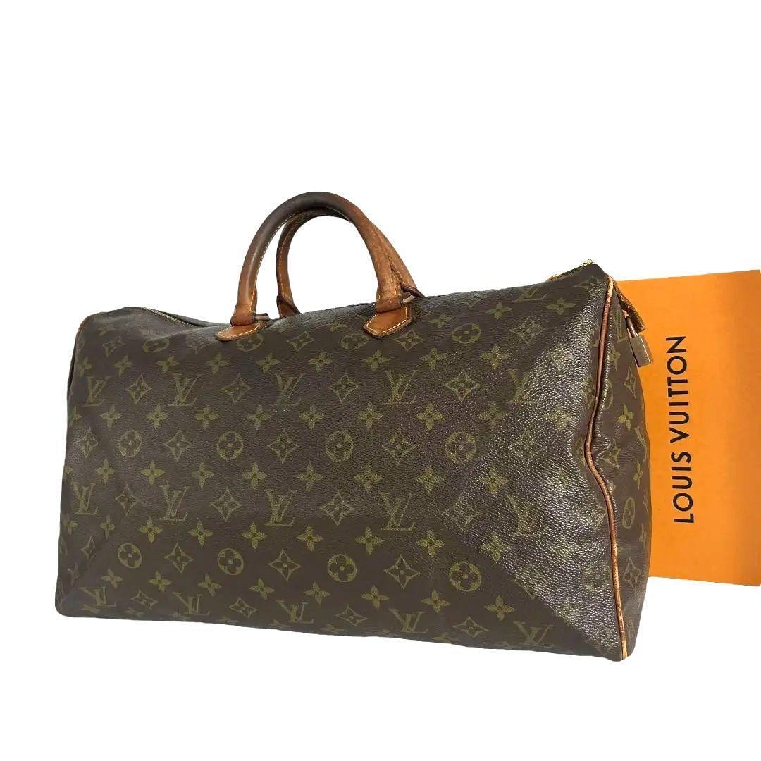 鑑定済 ルイヴィトン モノグラム スピーディ35 ボストン ハンドバッグ 人気品】ルイヴィトンLV スピーディ35モノグラム柄ハンドバッグ