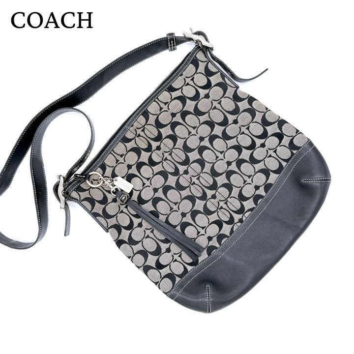 COACH コーチ ショルダーバッグ 9349 シグネチャー キャンバス×レザー