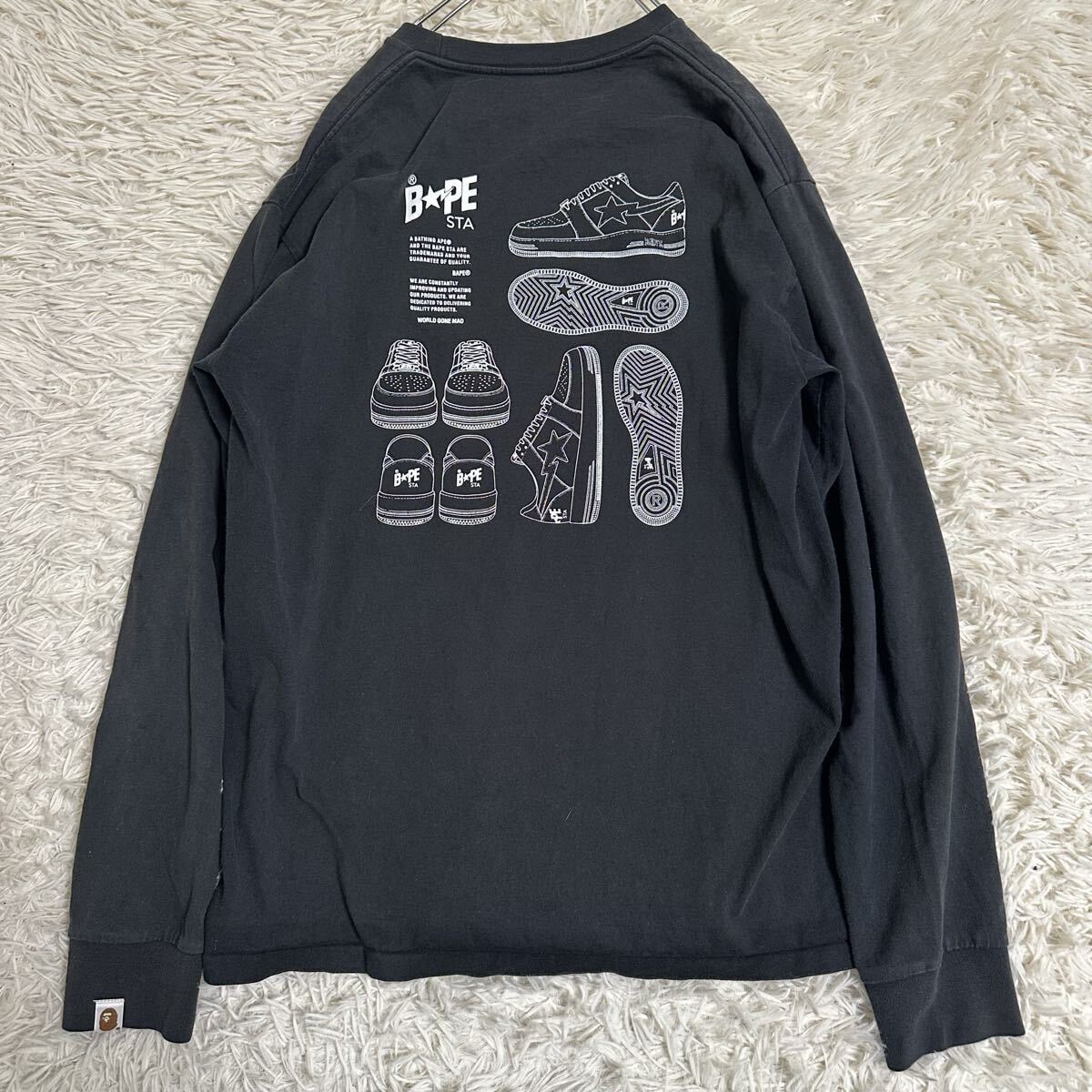 A BATHING APE x Van Gogh Museum Ape Head Canvas Art Tee 