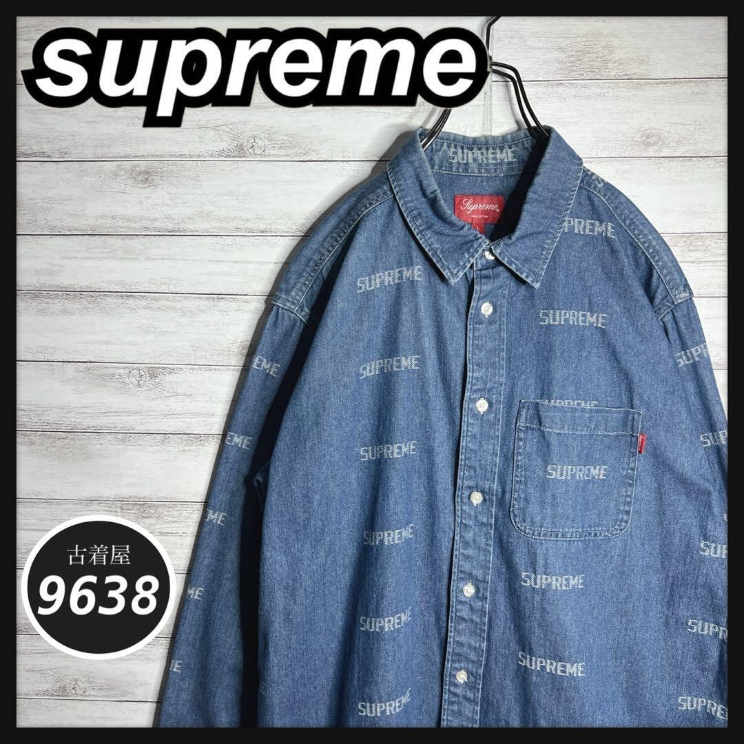 B (目立った傷や汚れなし)】【入手困難!!】シュプリーム デニムシャツ