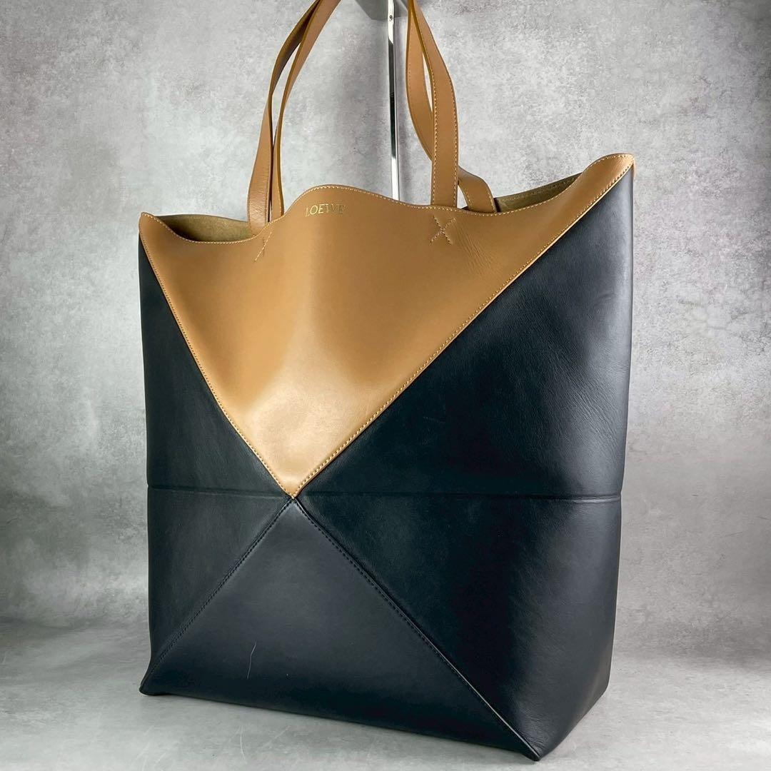 未使用級 ロエベ トートバッグ パズル フォルド バイカラー XL LOEWE