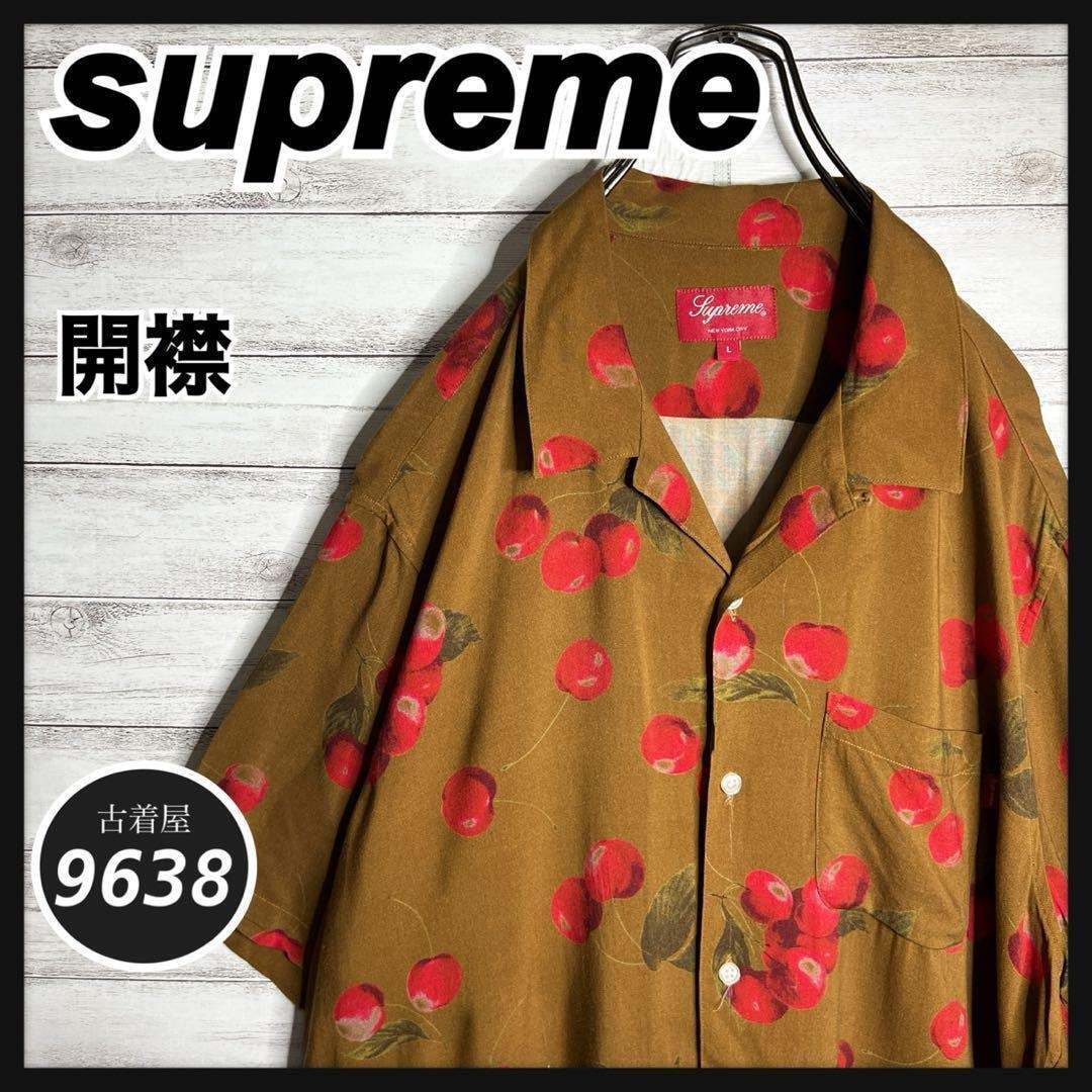 【入手困難!!】シュプリーム ✈︎ワークシャツ 刺繍 開襟シャツ 半袖シャツ 目立った傷や汚れなし】【入手困難!!】シュプリーム 開襟シャツ