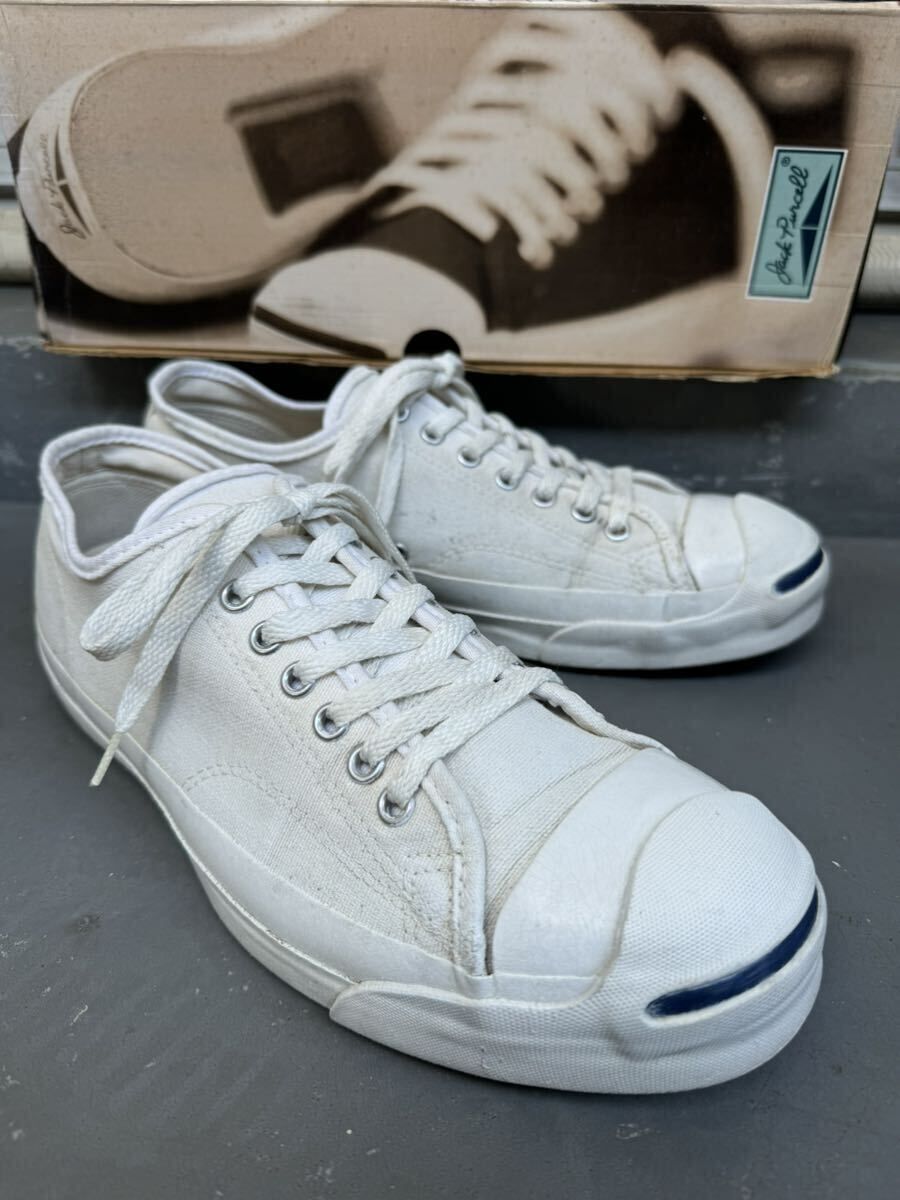 90s ヴィンテージ コンバース ジャックパーセル USA製 US9 箱付 vintage converse jackpurcell made in usa