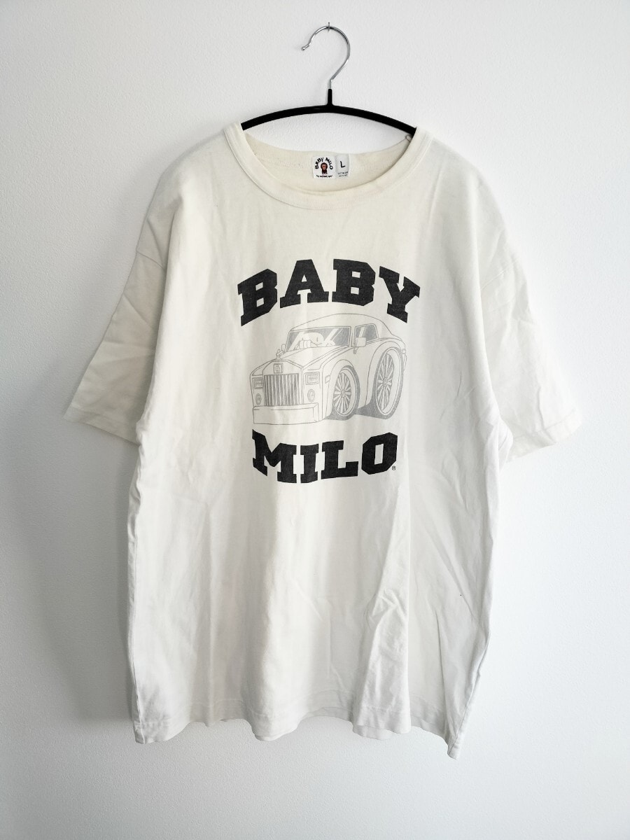 C (やや傷や汚れあり)】A BATHING APE☆BABY MILO☆Tシャツの古着