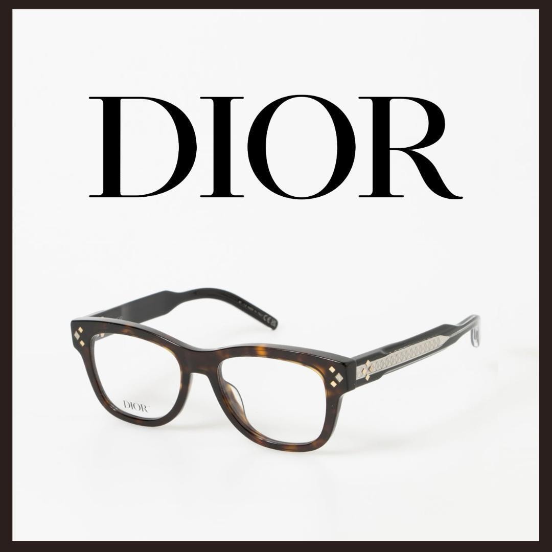 ○★新品 未使用 DIOR ディオール CD ダイアモンド 鼈甲風メガネフレーム べっこう（Christian Dior クリスチャン ディオール）○●
